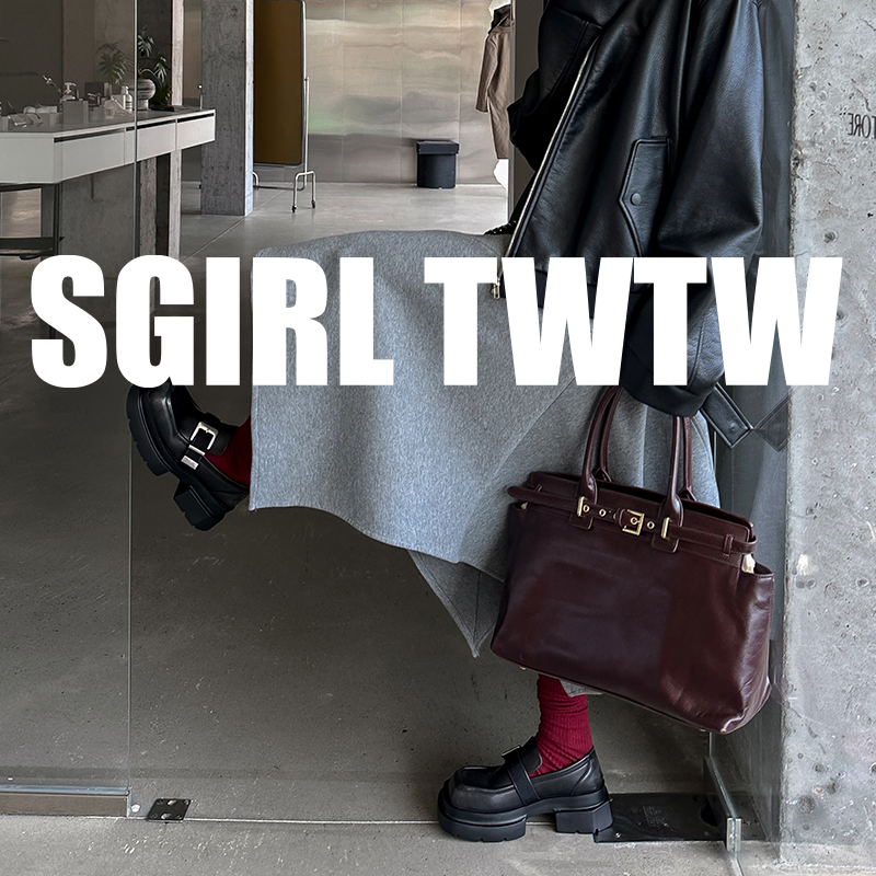 K628-2 SGIRL TWTW英伦复古风方头粗跟皮带扣厚底乐福鞋休闲百搭