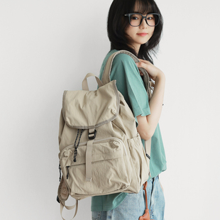 电玩汽水日系轻便尼龙双肩包女大学生书包电脑包防泼水背包登山包