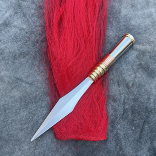 武术铬钢枪头霸王枪长枪红缨枪林冲枪花枪六合枪表演枪手工定制