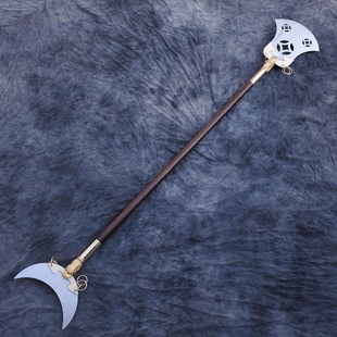 不锈钢月牙铲武术兵器沙僧铲鲁智深禅杖影视道具方便铲武术器械