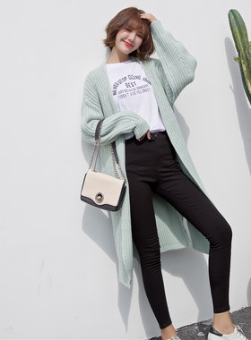 清仓粗毛线毛衣外套女棒针