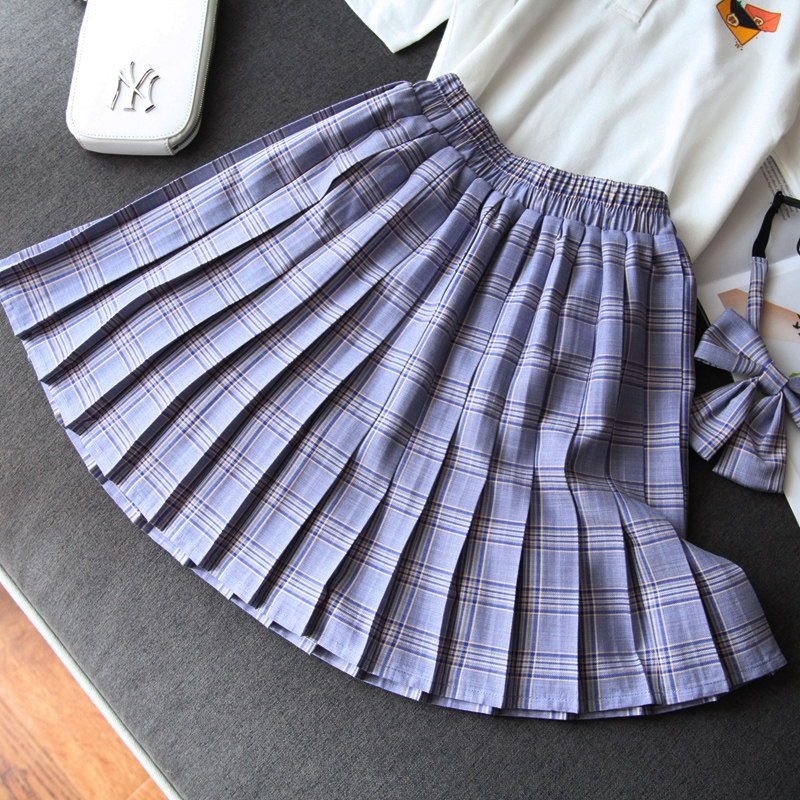 jk格裙原创正版制服裙夏季短裙女学生百褶裙日系儿童格子裙