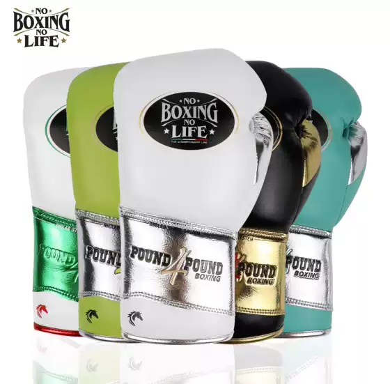 NoBoxingNoLife P4P Laced Boxing Gloves for Thai Boxing, Martial Arts, Heavy Bag – Horsehair Latex Padding