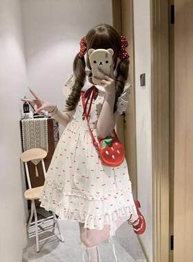 日系少女感可爱风娃娃领