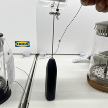 宜家普洛达打沫器黑色奶泡器搅拌机小型电动打奶器咖啡搅拌打泡器