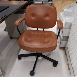 宜家国内代购阿勒夫耶转椅真皮老板椅子电脑椅带扶手升降椅休闲椅