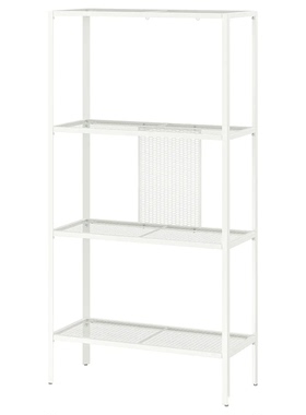 宜家巴格布搁架单元金属/白色60x25x116 厘米储物架收纳架杂物架