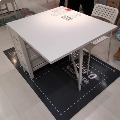 宜家诺顿折叠式餐桌白色折叠桌子