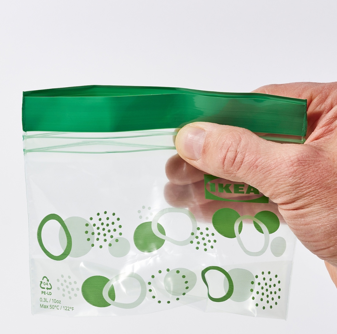 IKEA宜家艾斯塔塑料袋食品密封袋保鲜袋食品级家用分装袋封口袋