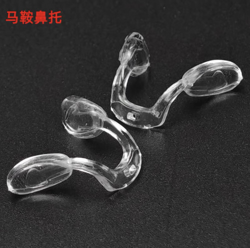 一体式马鞍鼻托连体硅胶儿童眼镜插入式透明鼻垫舒适眼睛防滑减压