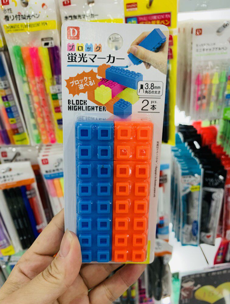 무료 배송 일본 DAISO  DAISO 귀여운 펜 본체 5 색 형광 키 펜 컬러 후크 라인 펜 4.0MM 향기