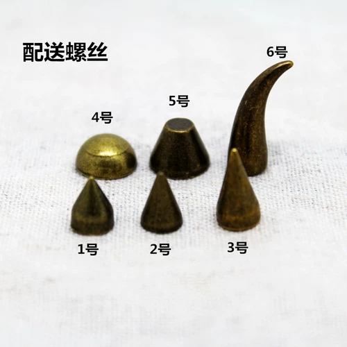 Бронзовая металлическая пуля с аксессуарами, в стиле панк, DIY