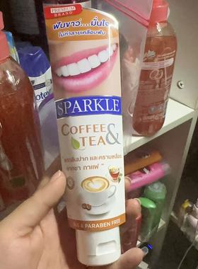泰国本土Sparkle祛渍亮白清垢清新口气牙膏去黄洁白牙齿90g