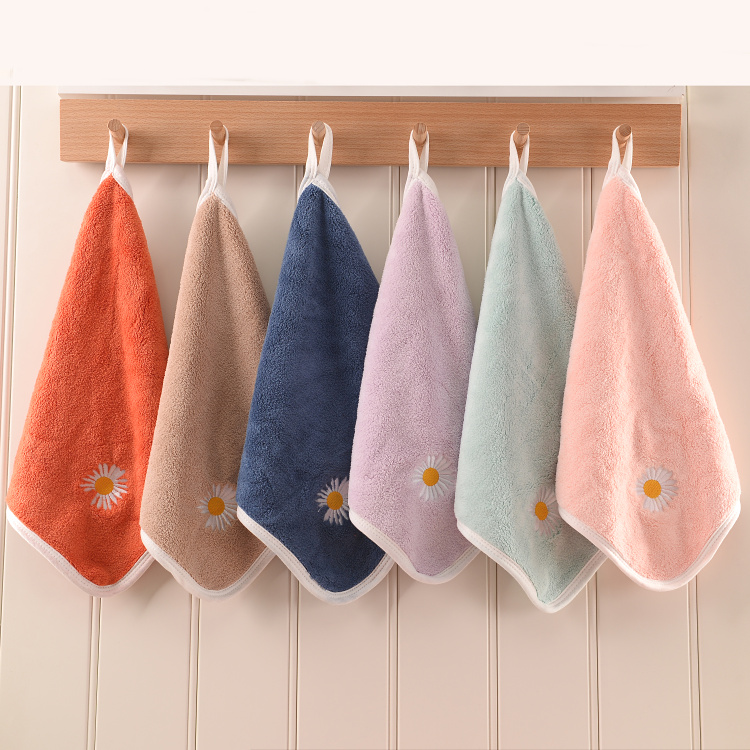 加厚挂式洗脸毛巾不掉毛家用
