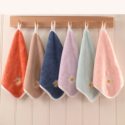 加厚挂式洗脸毛巾不掉毛家用