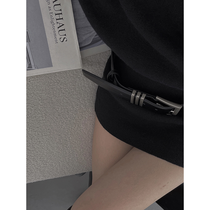 美式辣妹设计感腰带百搭