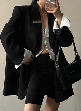 AcupStudio江右上 衬衫袖口袋西装外套女春季设计感宽松休闲西服