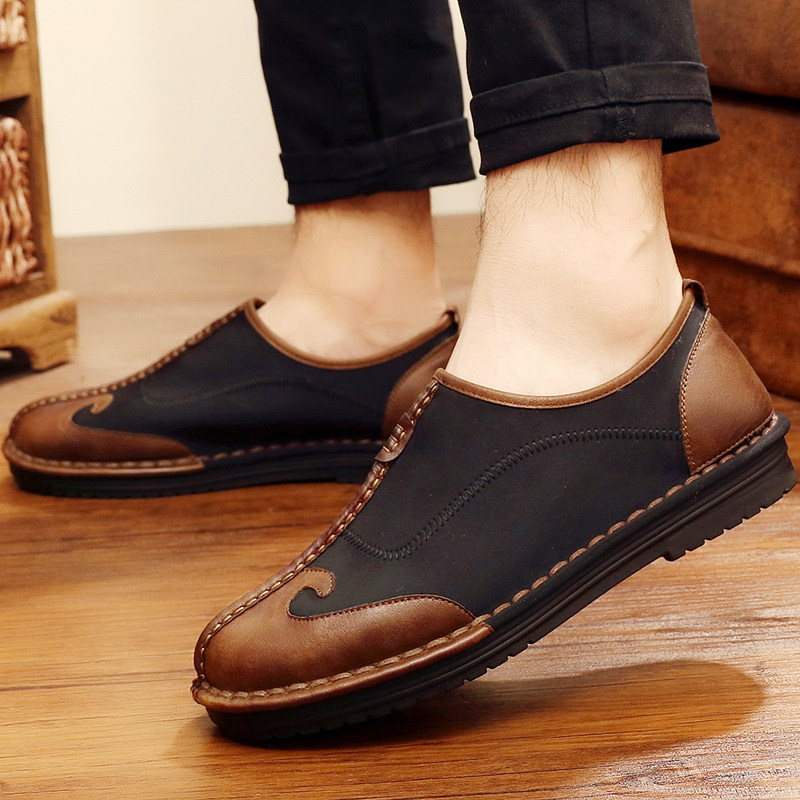 老北京布鞋男複古中國風功夫灑鞋子套腳平底刺繡休閑舒適低幫男鞋在類目 流行男鞋, 帆布鞋中 - 來自Buy2taobao.com提供專業的淘寶代購服務