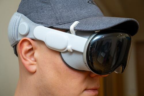 苹果Apple vision pro vp眼镜头带双绑带扣鸭舌棒球帽配件减压