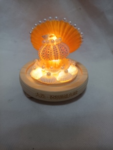 大连天然海胆小夜灯贝壳氛围灯文创纪念品旅游伴手礼工艺品新年礼