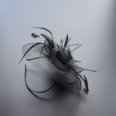 马会英式 赫本复古黑色网纱小礼帽头饰女年会礼服舞台走秀表演帽子