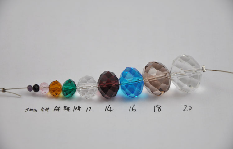 串珠材料包水晶diy手链切面珠