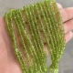 天然橄榄石隔片3 4mm橄榄晶直切算盘散珠diy手链项链串珠饰品配件