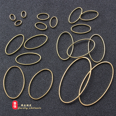 黄铜几何形耳环吊坠饰品配件