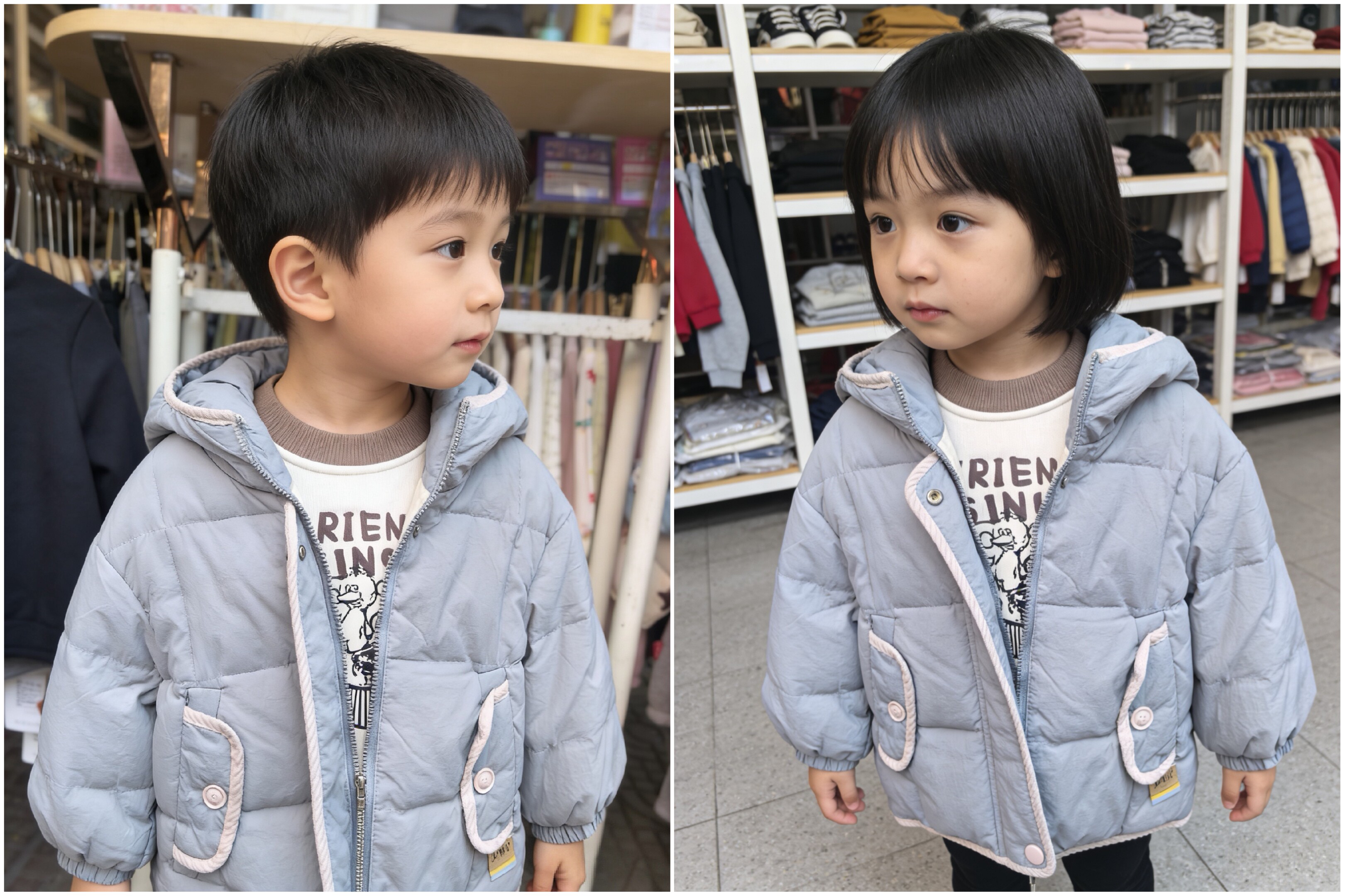 实体同步男女小童冬装外套薄款韩版羽绒服中性保暖外套