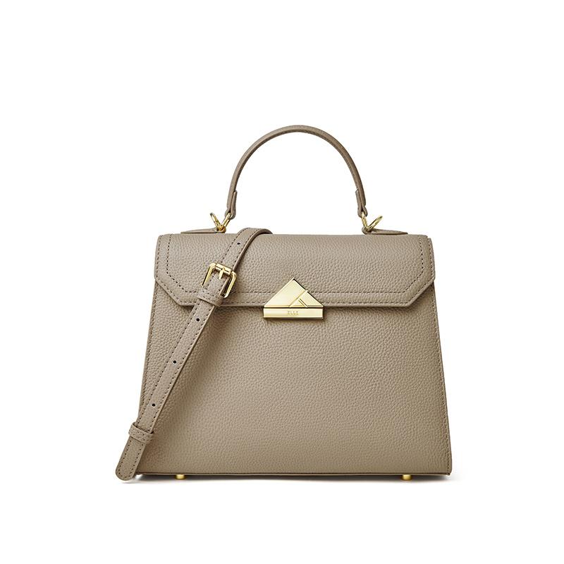 （品牌特卖）ELLE轻奢女包时尚高级感真皮手提包E54S1145010