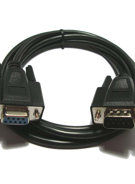 DB9针对孔Null Modem Cable 公对母零调制解调器RS232线 串口线