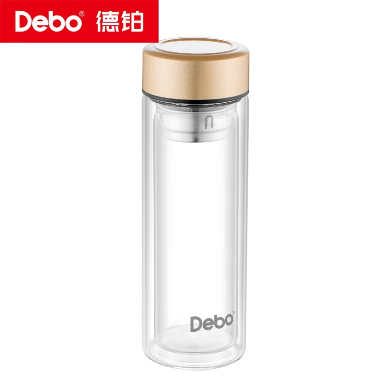 DEBO高硼硅玻璃杯双层防烫泡茶杯