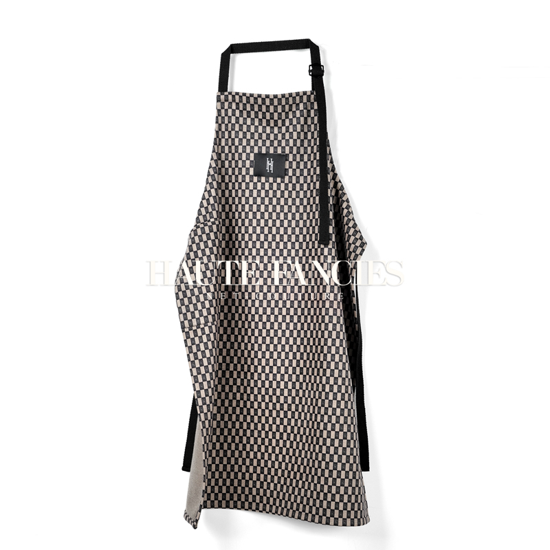 品牌经典格纹油画工作服油画服