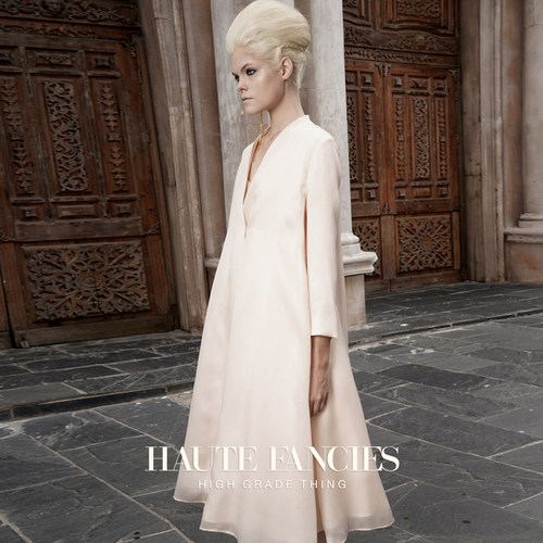 苏杭丝绸后构想裸色真丝V领外套