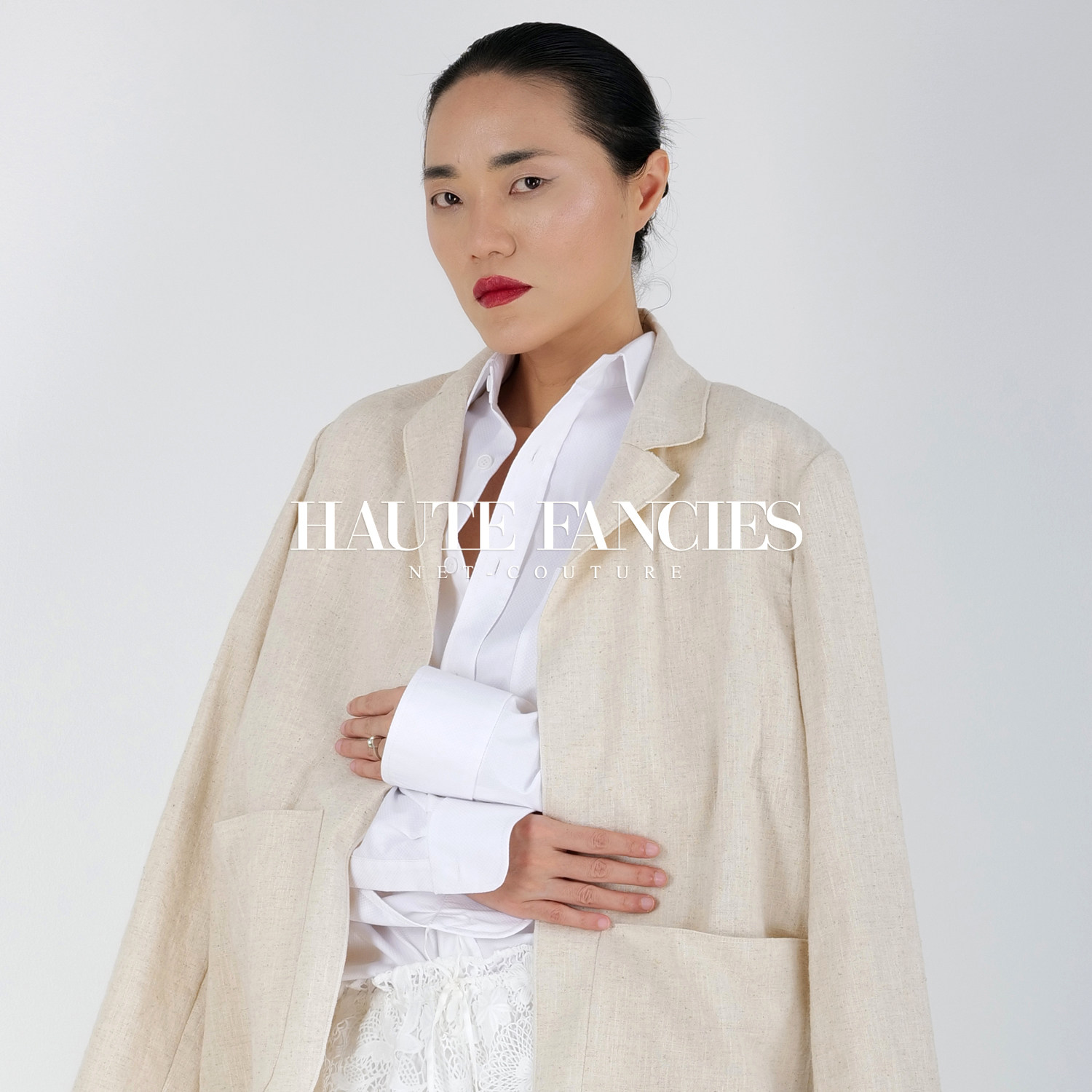 HAUTE FANCIES后构想｜大气松弛风精工亚麻宽松薄西装女2026秋季