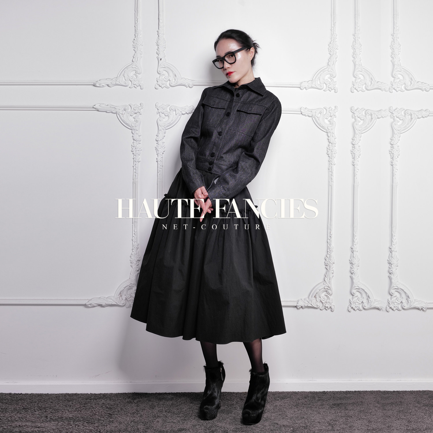 经典夹克HAUTE FANCIES后构想｜超短收腰对称双袋牛仔短装夹克