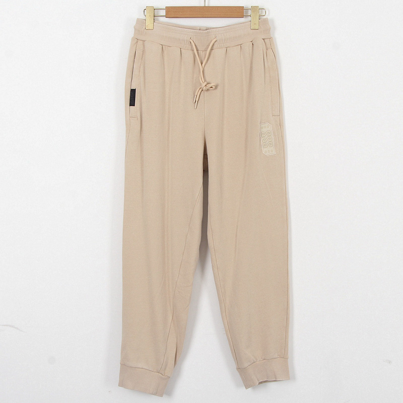 时尚运动品牌尾货男春秋全棉水洗舒适宽松运动针织束脚九分卫裤