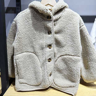 实体店款 男童外套 颗粒绒外套女童立领羊羔绒厚校服儿童外套亲子款
