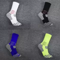 Men's Adult Football Mid-Calf Socks Running Training Towel Bottom Sports Socks