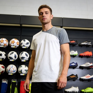 透气短袖 男士 拼色半袖 足球运动T恤跑步训练插肩袖 夏季