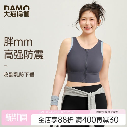 大码运动内衣女高强度防震健身服