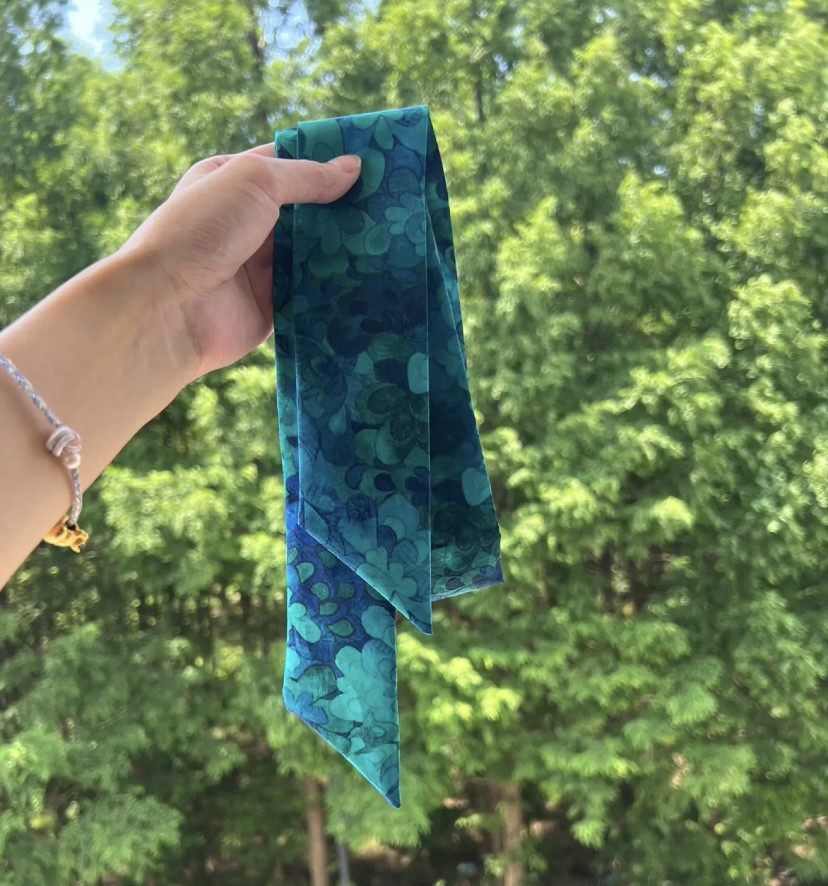 liberty翡翠湾发带飘带绑耳机头梁绑头发系蝴蝶结尺寸95厘米5厘米