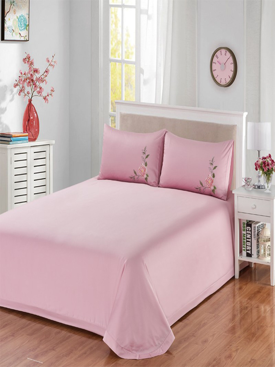 60 QUILT SETS SINGLE PIECE LONG-STAPLE PEONY FLOWER EMBROIDERY NEW CHINESE FOUR-PIECE SET COTTON QUILT SET BED SHEETS BED FOUR-PIECE SET