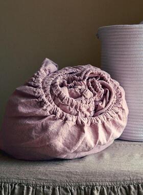 汉麻床笠 水洗100%汉麻床笠单件1.5/1.8米席梦思床垫用防滑全包