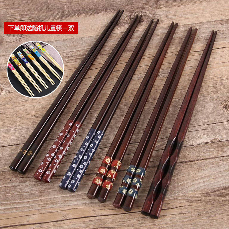 不发霉日式尖头餐具防滑筷子