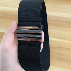 秋冬新5CM女宽松紧腰带简约百搭连衣裙羽绒服弹力束腰封可选长度