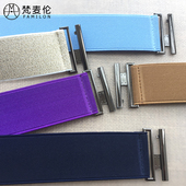 春秋新款 饰皮带 连衣裙装 4厘米松紧腰带隐形弹力女裤 带简约牛仔裤