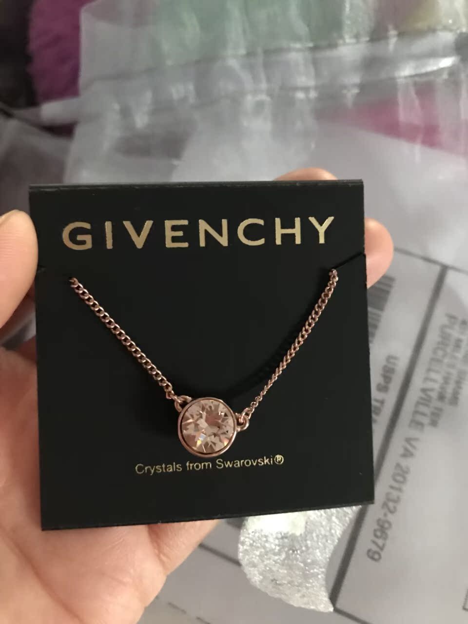 Givenchy纪梵希时尚项链 简约水晶球 美国梅西百货专柜正品