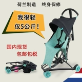 Детская трехколесная сверхлегкая простая складная летняя коляска с зонтиком для путешествий