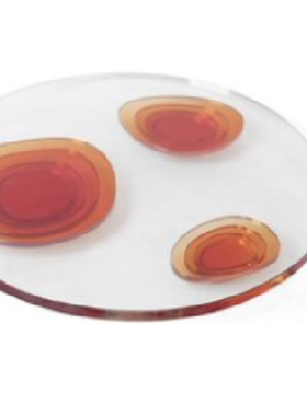 现代简约创意水晶气泡托盘收纳盘装饰盘底板样板房售楼处家居饰品